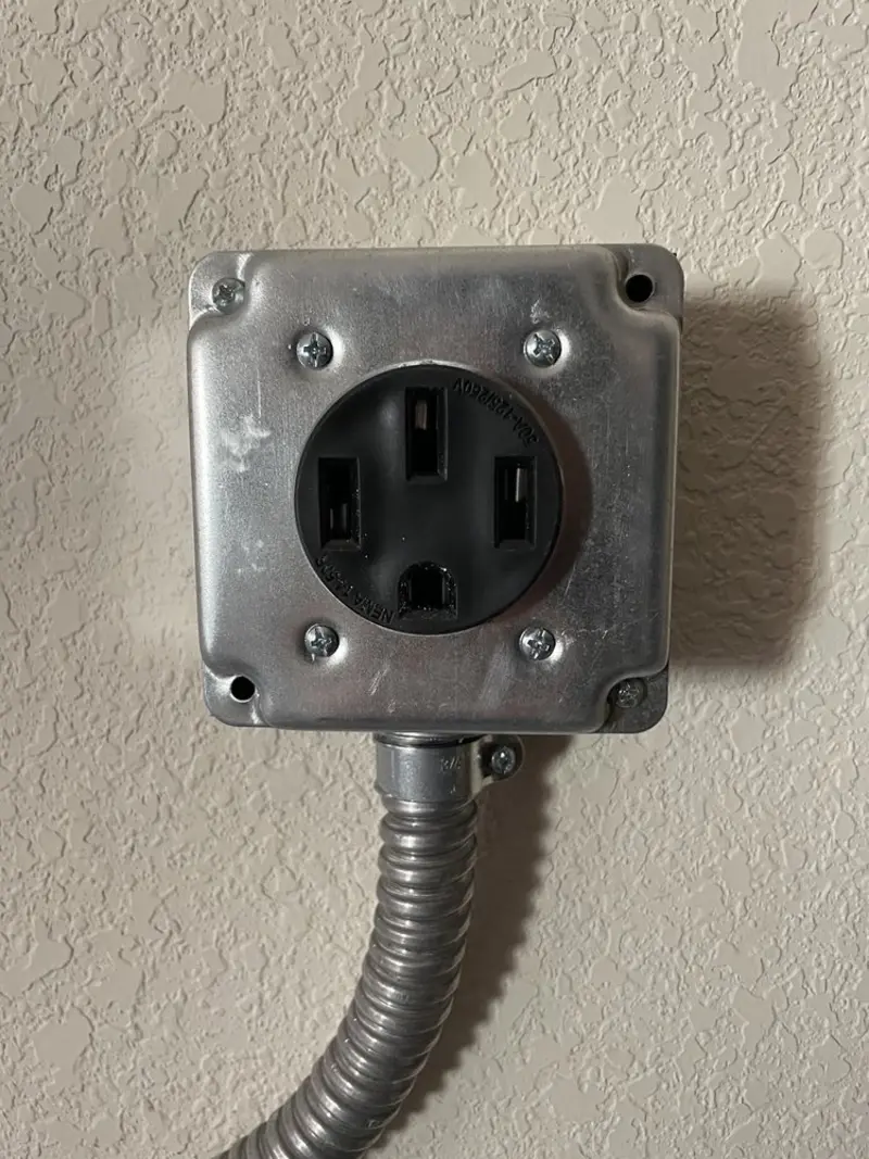 NEMA 14-50 outlet installed for Electrical Panel Upgrade in Richland